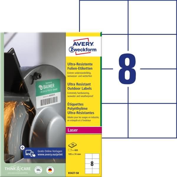 Immagine prodotto Avery Etichette in pellicola ultraresistente