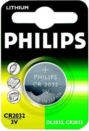 Actual product image Philips Minicells Battery CR2032/01B, Single-use battery, CR2032, Lithium, 3 V, 1 pc(s), 10 year(s) (1 pcs., CR2032, 210 mAh)