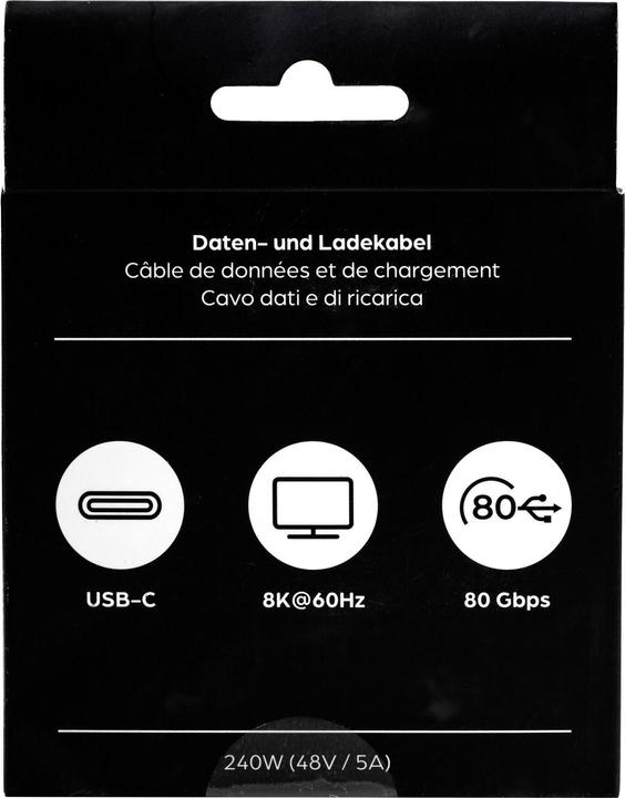 Image du produit Onit USB4-Kabel v2.0 Premium USB C - USB C (1 m, USB 4.0, 240 W)