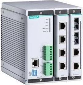 Actual product image Moxa EDS-608 - Compact managed Ethernet switch system with 2 slots for 4-port Fast Ethernet int (4 ports)