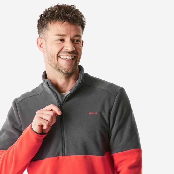 Produktbild Quechua Fleecepullover Herren Wandern - MH 500 rot (XL)