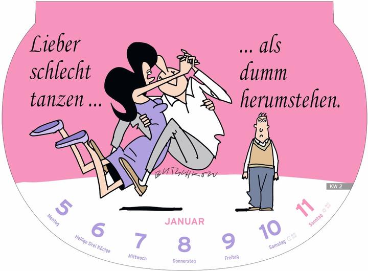 Produktbild Heye Bildkalender Dumme Sprüche (Harter Einband, Deutsch)