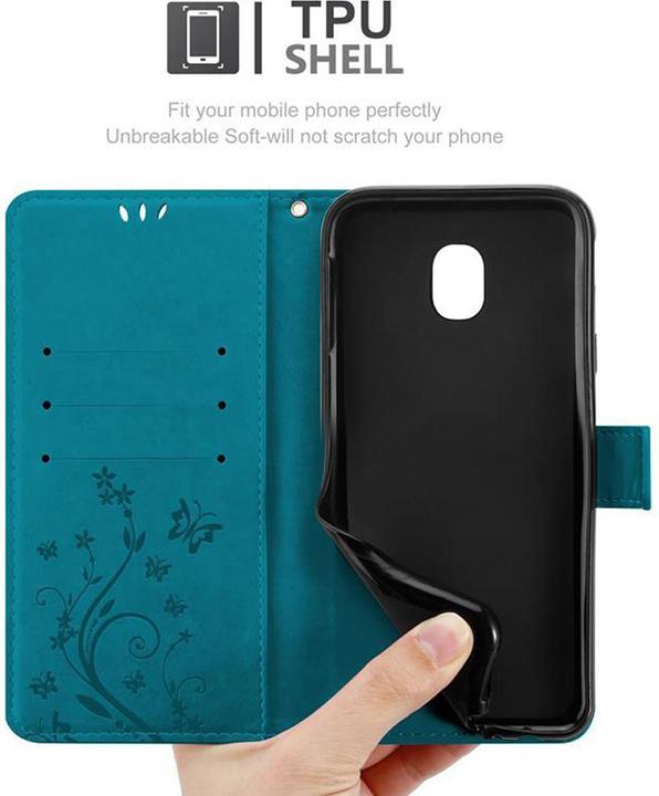 Image du produit Cadorabo Couverture du livre de fleurs (Samsung Galaxy J3 2017 (version US))