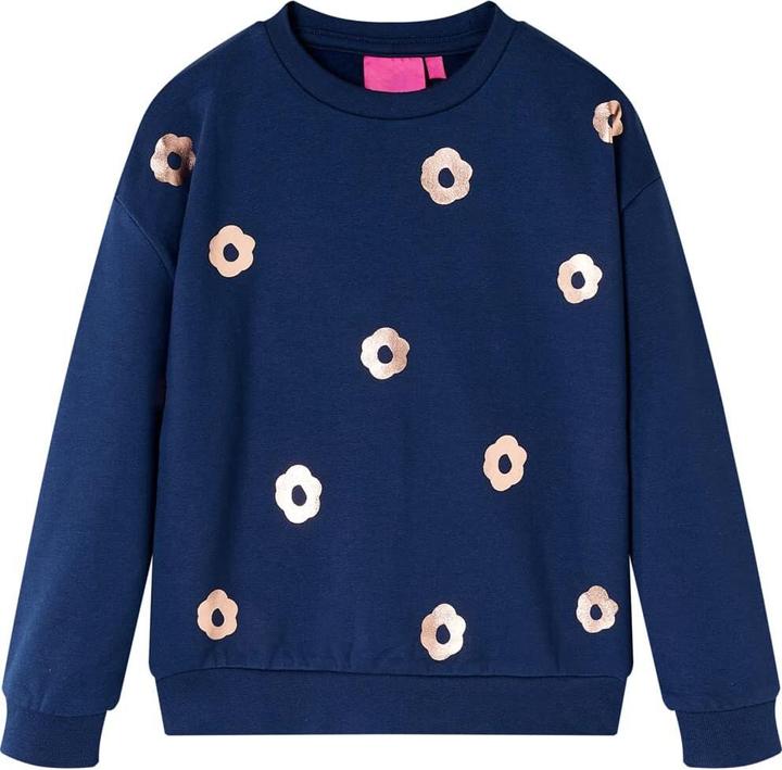 VidaXL Kinder-Sweatshirt Marineblau 104,Material: 95 % Baumwolle. 5 (104)