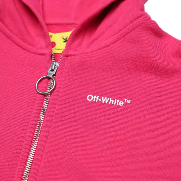 Immagine prodotto Off Felpa con Cappuccio e Zip Intera Freccia Bambini (140)