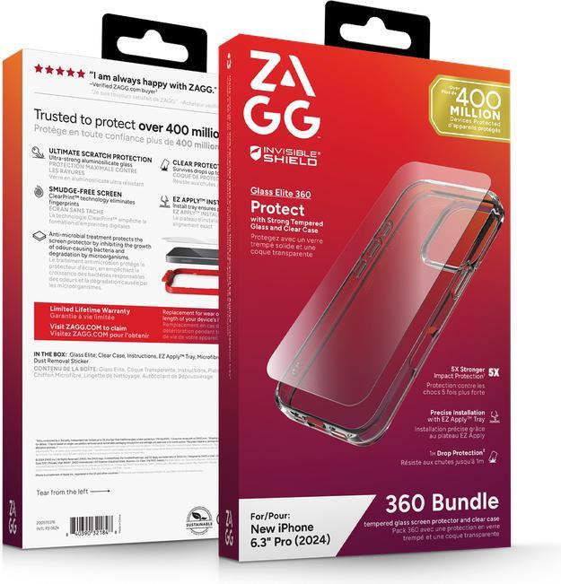 Image du produit Zagg InvisibleShield (1 pièce(s), Apple iPhone 16 Pro)