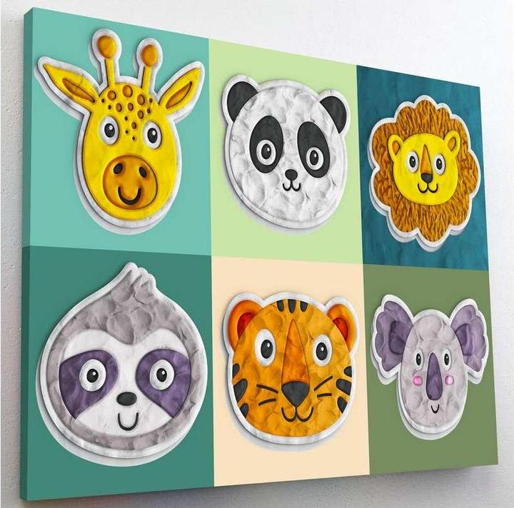 Image du produit Splat Planet Peinture à l'argile sur toile 30x40cm - Animaux (777690)