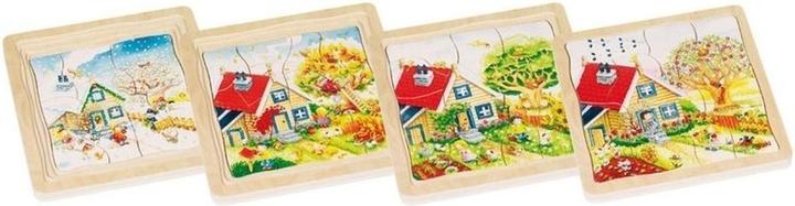 Actual product image Goki 4-layer puzzle seasons (54 pieces)