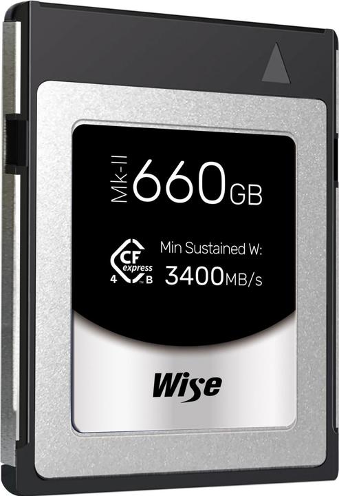 Actual product image Wise CFexpress 4.0 Type B PRO 660GB MK-II WI-CFX4-B660PM2 (660 GB, CFexpress type B)