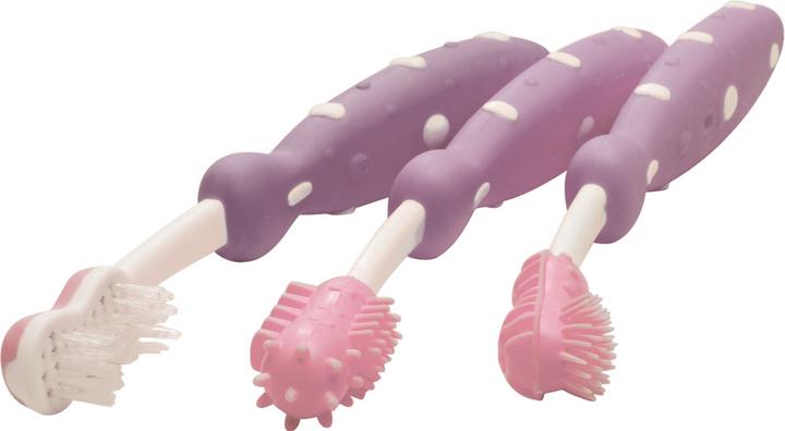 Image du produit Nuby Entraîneur de brosse à dents, lot de 3 (Souple, 1 x)