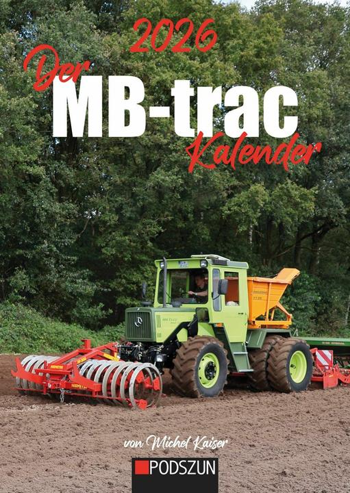 Der MB-trac Monatskalender 2026 (30 x 40 cm, Deutsch)