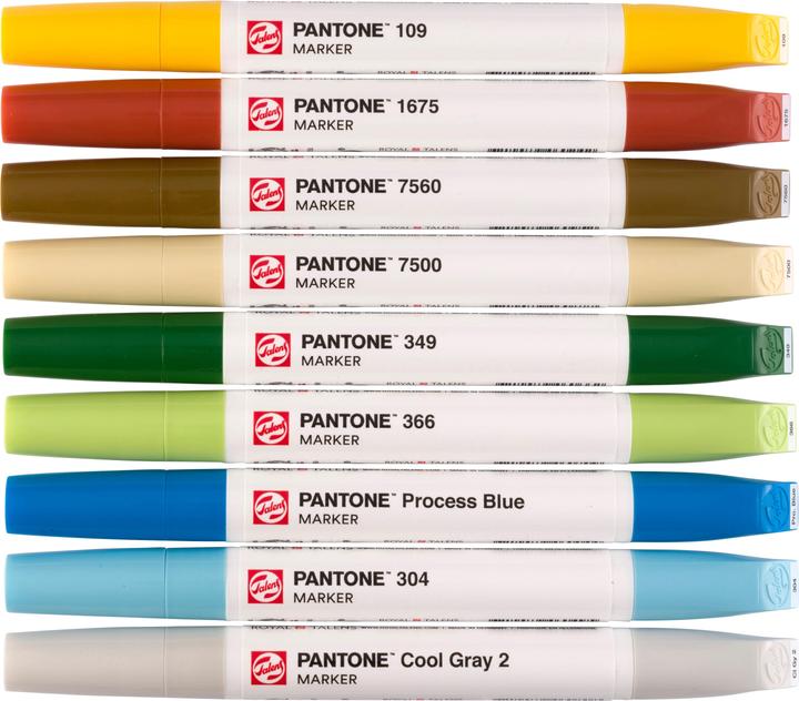 Produktbild Talens Pantone Marker 9x Set Nature, Strichstärke: Keine Angabe (Gelb, Beige, Rot, Blau, Hellgrau, Grün, Hellblau, Hellgrün, Braun, 8 x)