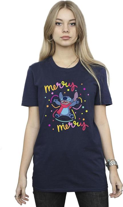 Immagine prodotto Disney Lilo & Stitch Merry Rainbow Maglietta Ampia Donna (XL)