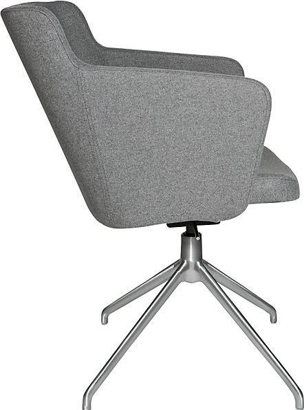 Actual product image Topstar SFH meeting room armchair, 3D seat joint and aluminium five star base, light