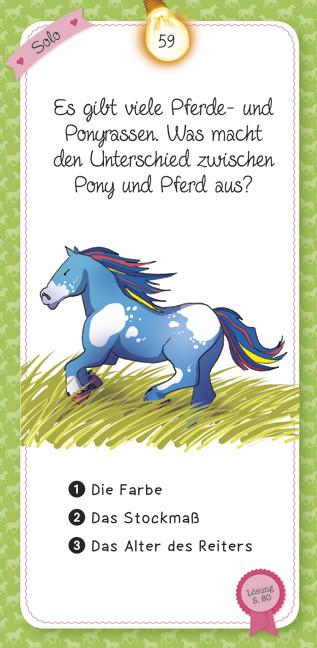 Actual product image The quiz of the horses and ponies (German)