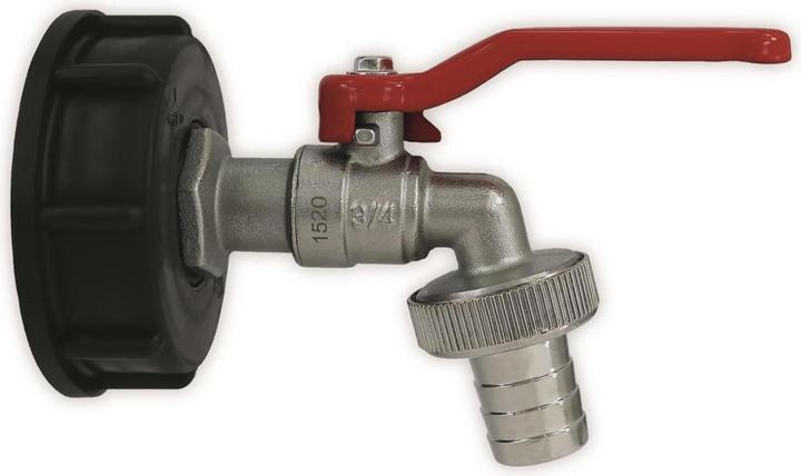 Actual product image Puteus IBC Adapter 92175, 3/4", with lockable outlet valve (101.60 mm)