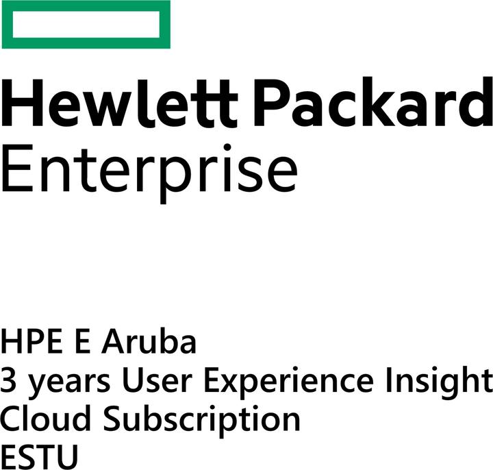 Produktbild HPE E Aruba 3yr User Experience Insight Cloud Subscription E-STU (1 Geräte, 36 Monate)