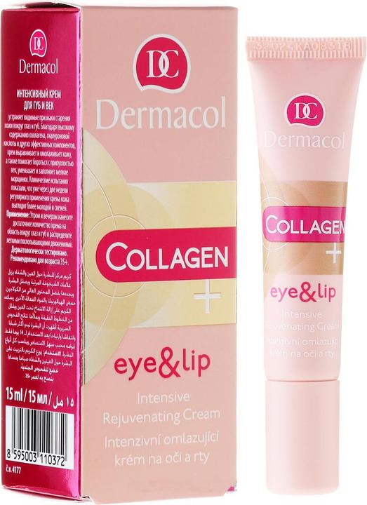 Image du produit Dermacol Collagène+ Yeux & Lèvres (Crème, 15 ml, Jour + nuit)