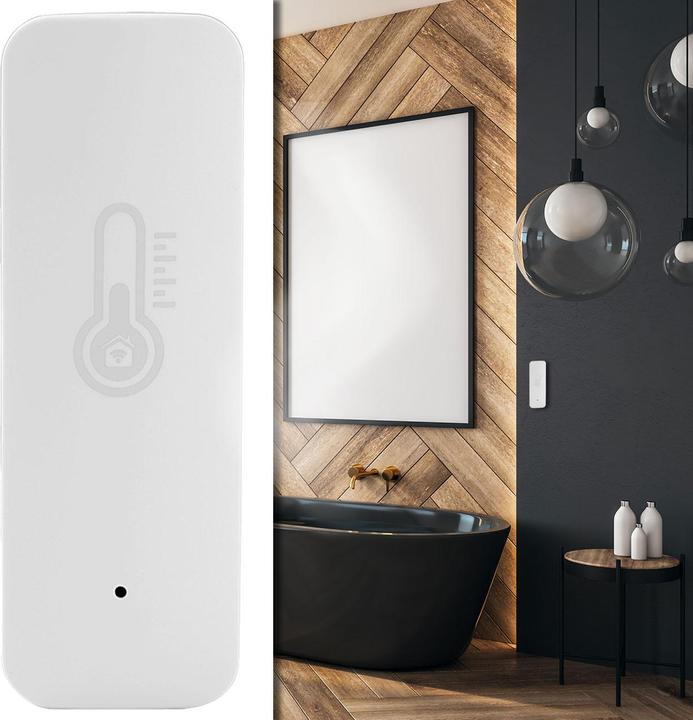 Actual product image Casativo Temperature & humidity sensor with voice control & app