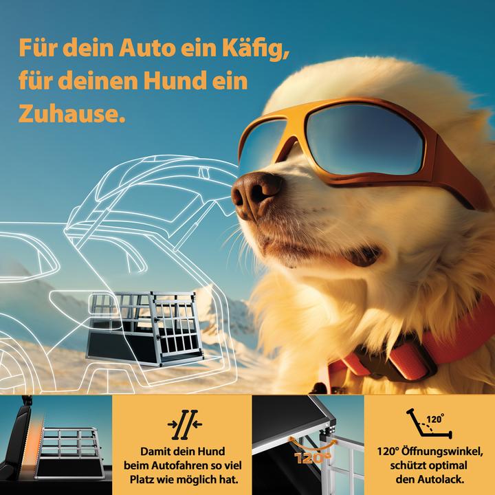 Produktbild Cadoca Hundetransportbox (Hund, Atmungsaktiv)