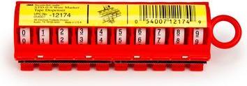 Actual product image 3M Scotchcode dispenser STD-0/9 Filled with numbers 0 to 9