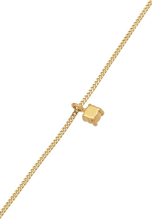 Produktbild Elli Halskette Choker Synthetischer Smaragd 925 Silber vergoldet (925 Sterling Silber, 36 cm)