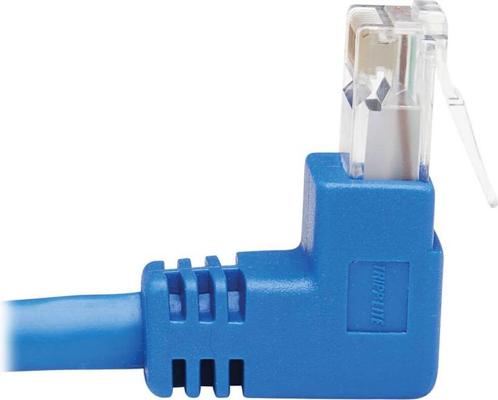Immagine prodotto Eaton Cavo Ethernet UTP modellato Cat6 Gigabit ad angolo retto RJ45 fino a RJ45m blu (U/UTP, CAT6, 4.60 m)