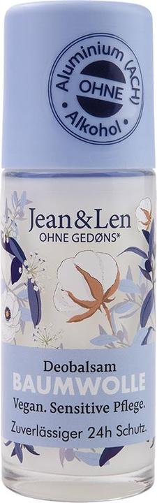 Actual product image Jean & Len Cotton, Deodorant, 50 ml (Roll-on, 50 ml)