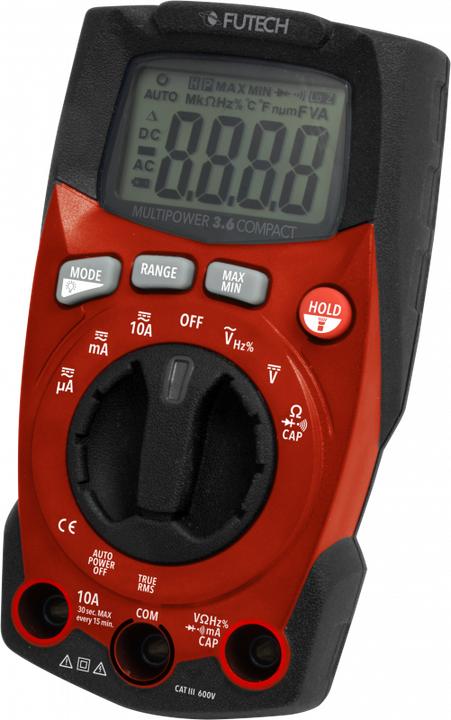 Produktbild Futech 400.36C Multipower 3.6 Kompakt-Multimeter (CAT III)
