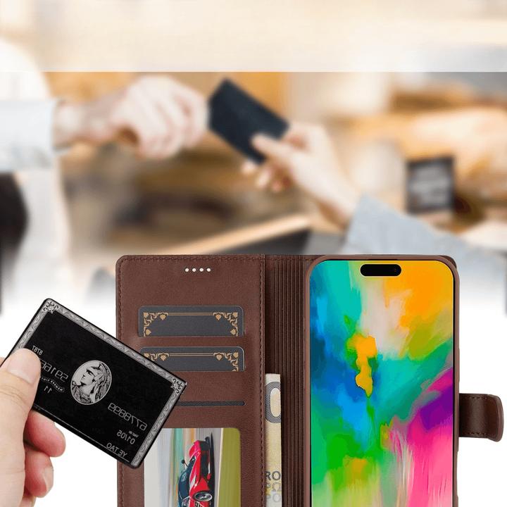 Actual product image Cover-Discount iPhone 16 - LC.IMEEKE leather case cover (Apple iPhone 16)