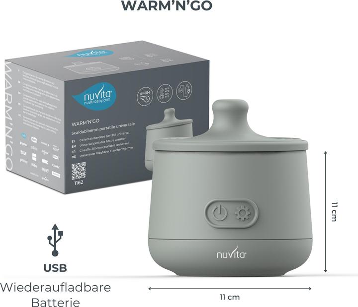 Immagine prodotto Nuvita chauffe-biberon nomade ricaricabile incl. 6 adattatori