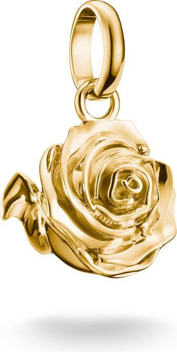 Thomas Sabo Charm-Anhänger Rosenblüte Connect vergoldet (Silber 925)