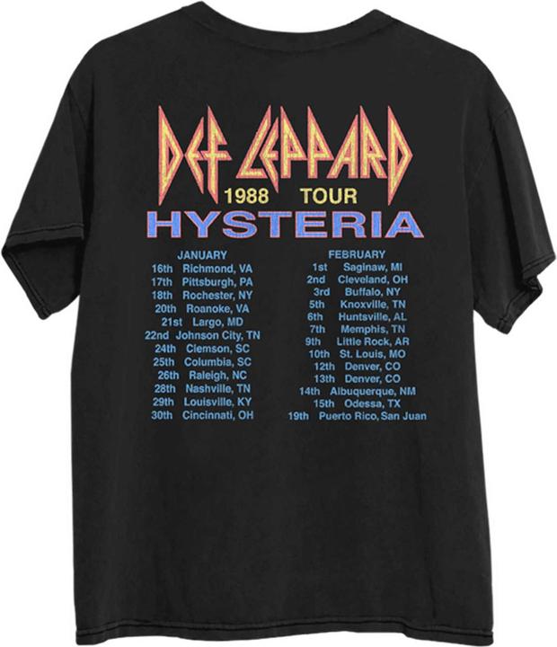 Actual product image Def Leppard Hysteria '88 TShirt (M)