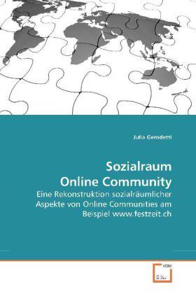 Produktbild Sozialraum Online Community (Deutsch, Julia Gerodetti, 2010)