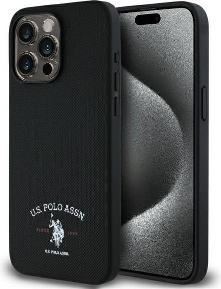 Immagine prodotto U.S. Polo US Polo USHCP15XPARK iPhone 15 Pro Max 6,7 nero/nero Logo DH stampato (Apple iPhone 15 Pro Max)