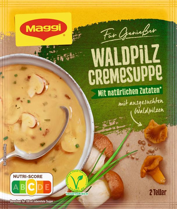Produktbild Maggi FÜR GENIESSER Waldpilz Cremesuppe, ergibt 500 ml