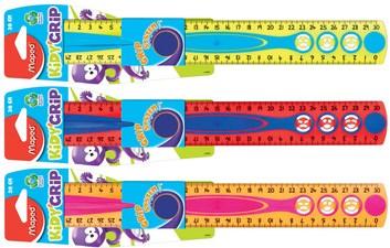 Image du produit Maped Règle plate Kidy Grip, 300 mm, en plastique (30 cm)
