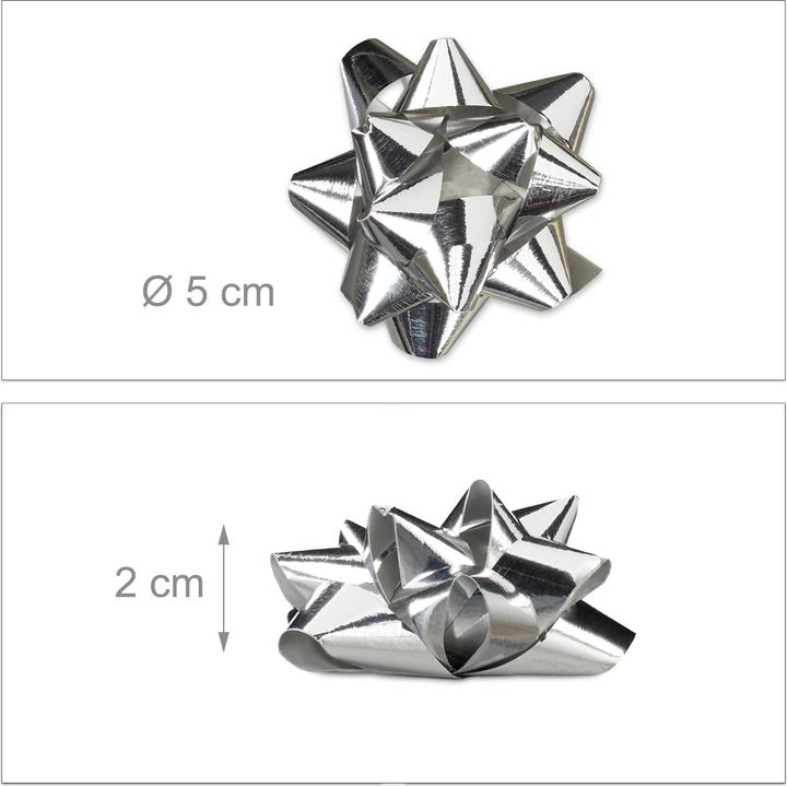 Actual product image Relaxdays Gift Wrapping Bows Set of 100