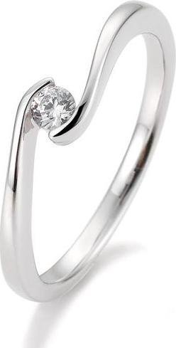 Breuning Ring Schwung 0,05-0,30ct. (48, 585/14 K Gold)