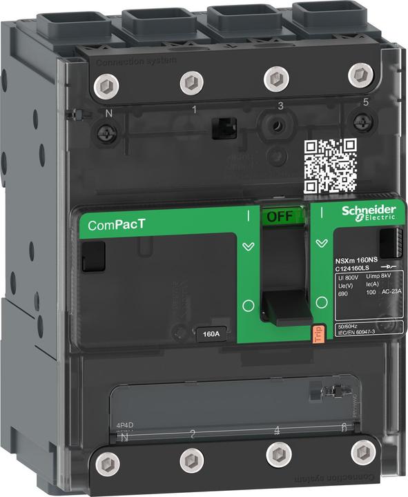 Immagine prodotto Schneider Electric C124160LS Sezionatore ComPacT NSXm NA 4P 160 A