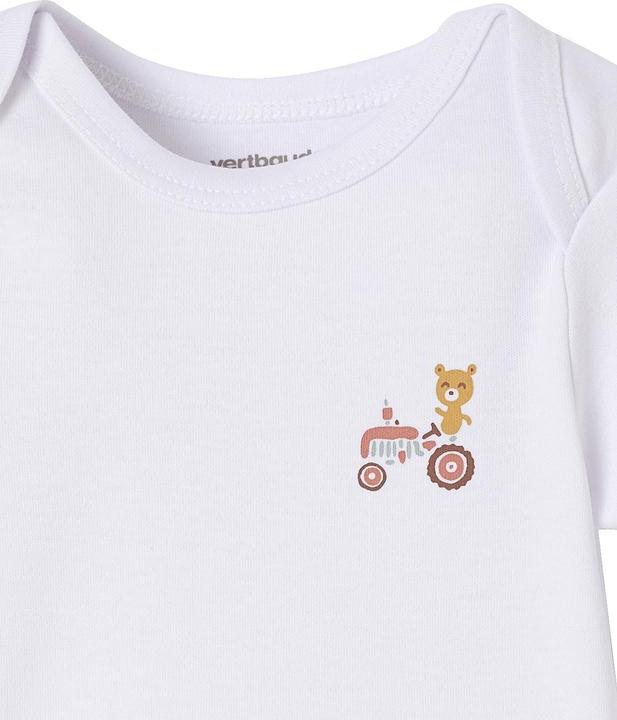 Actual product image Vertbaudet Bio-Kollektion: 5er-Pack Baby Kurzarm-Bodys in Geschenkbox (80)