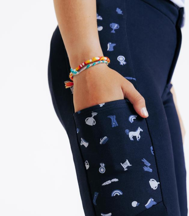 Produktbild Fouganza Reithose Magic Kinder Print blau (140)
