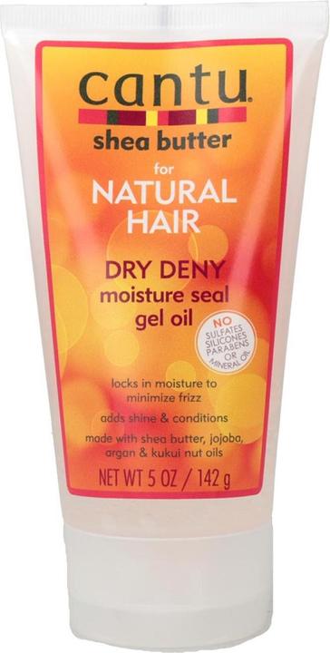 Cantu Natural Hair Dry Deny Moisture Seal Gel Oil 5oz Tube (142 ml)