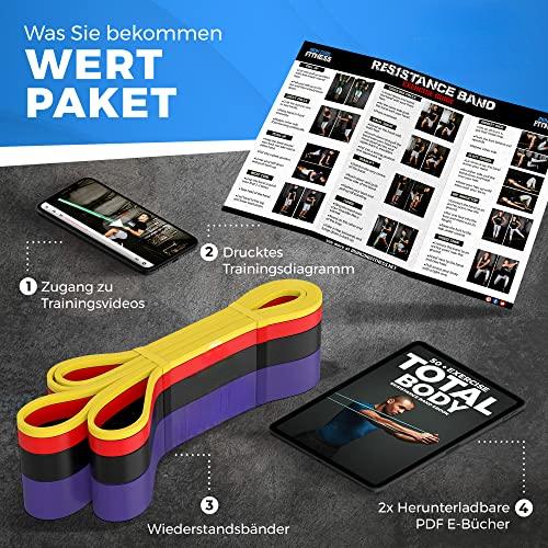 Produktbild Alopini Premium Qualität Klimmzug-Hilfsband-Set für Klimmzüge Training, Kraft, Mobilität, Dehnung im (2.08 m)