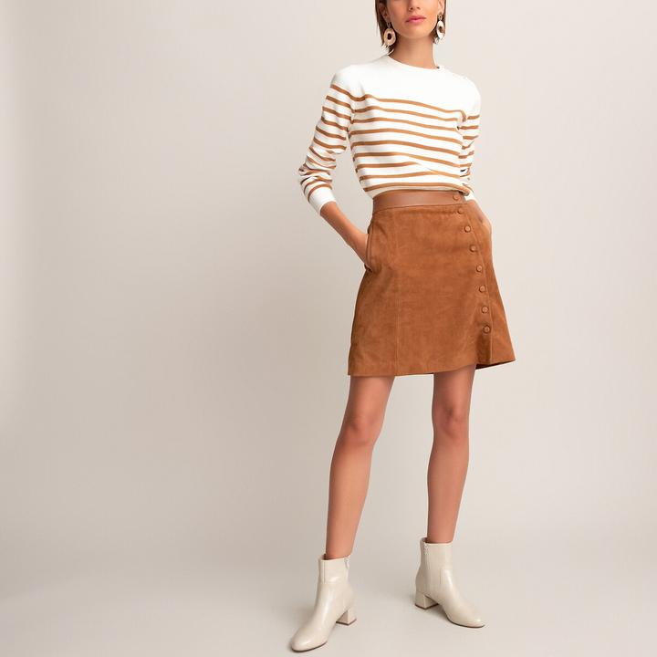 Produktbild La Redoute Collections Matrosenpullover aus Bio-Baumwolle (S)