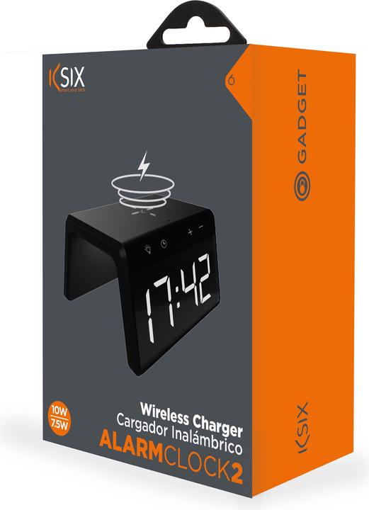 Image du produit KSIX Alarm Clock 2 With Fast Charge Wireless Charger 7.5w-10w