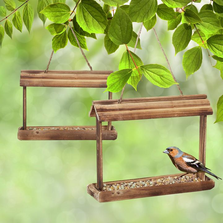 Produktbild Relaxdays 2x Vogelfutterhaus