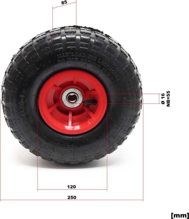 Produktbild Wiltec Rad Reifen (136 kg)