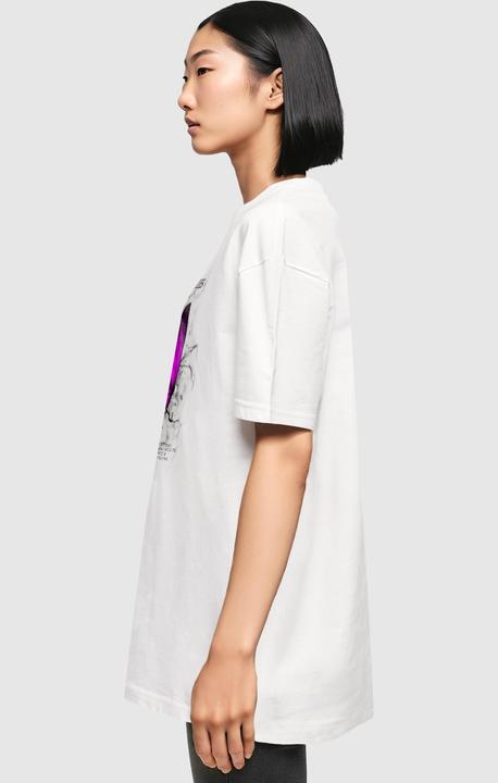 Actual product image Merchcode Ladies Butterflies Oversized Boyfriend Tee - 119545 (XL)