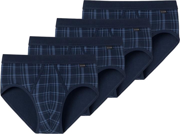 Image du produit Schiesser Lot de 4 slips de sport Original Classics à fines côtes avec intervention (XL, paquet de 4)